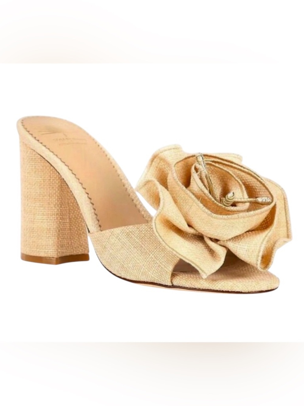 ANTONIO MELANI & STYLE BY SIMKINS Collaboration Raffie Blake Flower Bow Sandals